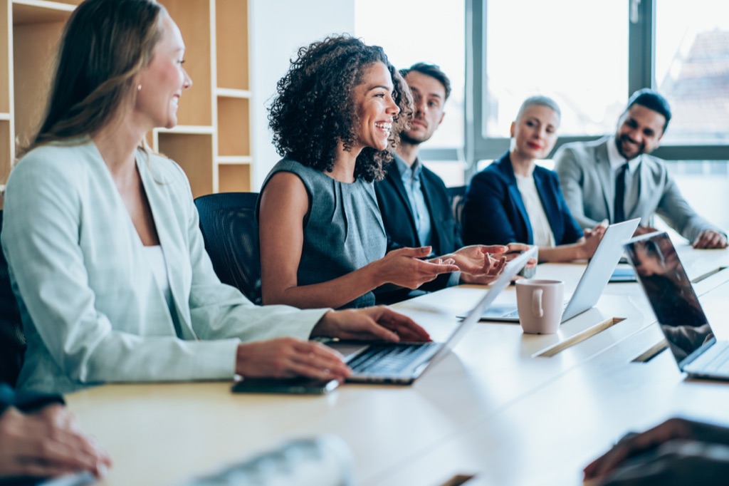 A nonprofit team member at work